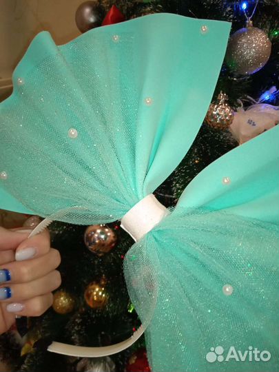 Ободок бант куклы