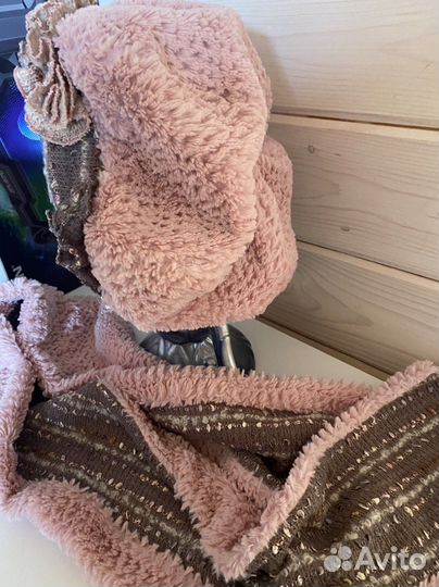 Нарядный комплект (берет и шарф)