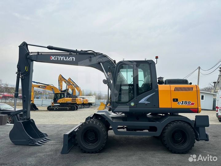 Колёсный экскаватор XINYUAN C150W, 2024