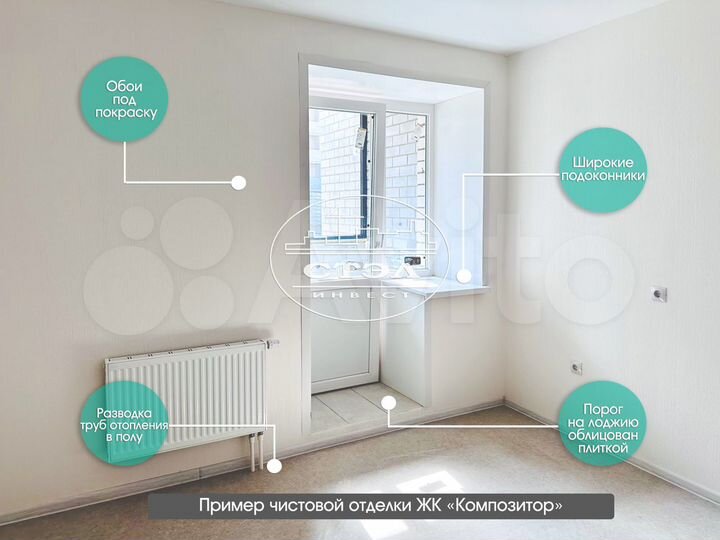 1-к. квартира, 47,8 м², 16/17 эт.