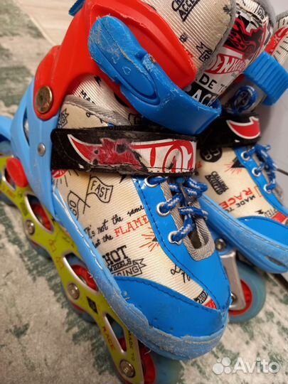 Ролики детские 30-32 Hot Wheels