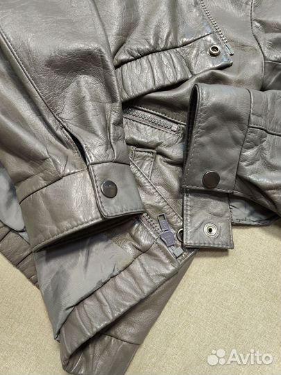 Винтажная кожаная куртка Real Leather