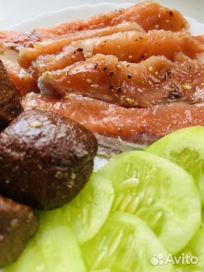 Рыба горбуша семужного посола