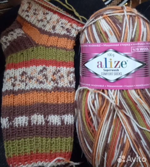 Вязаные носки