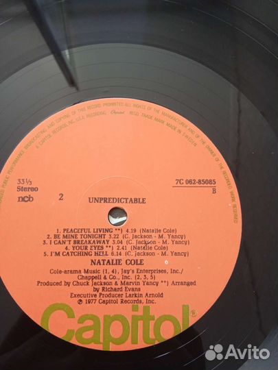 Natalie Cole- Джаз блюз Виниловая пластинка