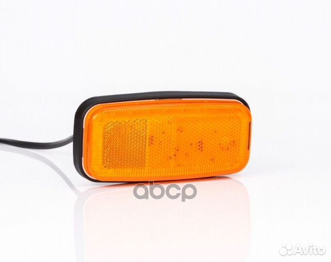 Фонарь габаритный LED, желтый, 123х56, с проводом