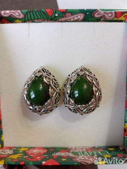Винтажные серьги 925