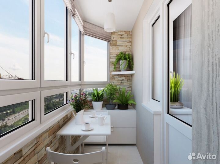 Отделка и остекление балконов и лоджий под ключ