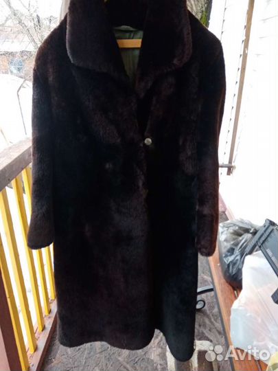 Шуба натуральная цигейковая