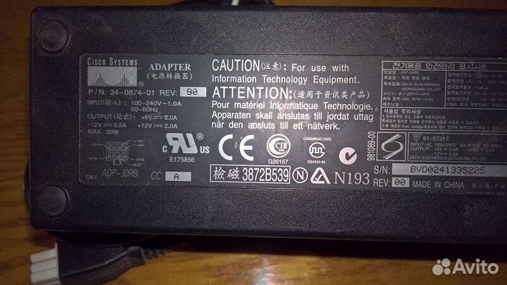 Адаптер PoE Cisco AIR-pwrinj4 AIR-pwrinj3