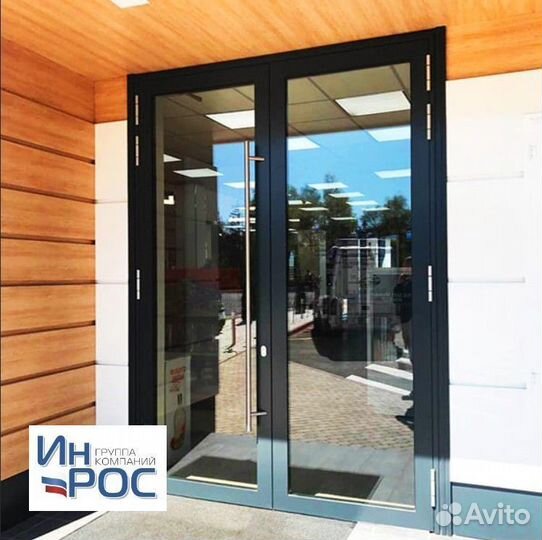 Двери алюминиевые