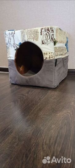 Лежанка мягкий домик для кота, кошки