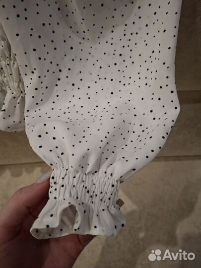 Лёгкая блузка в горошек