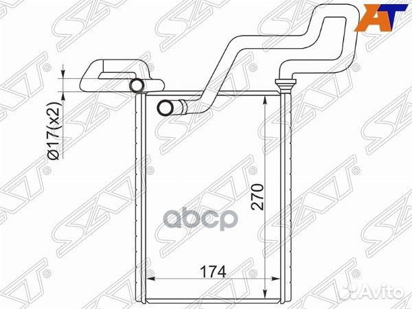 Радиатор отопителя салона honda accord CL# 03-0