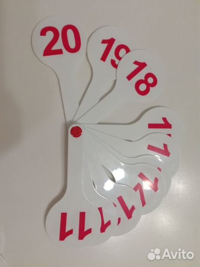 Касса веер цифры до 20 и буквы