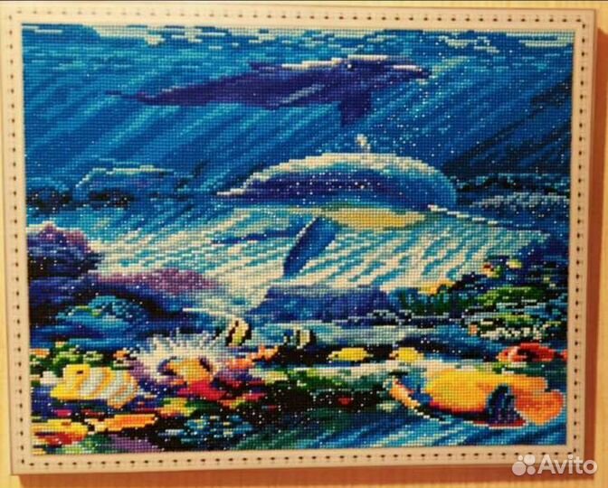 Готовая картина алмазная мозаика