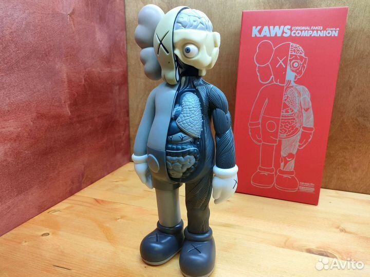 Kaws фигурка Кавс большая 37см серая Open Edition