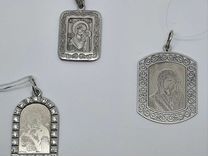 Подвески-иконки из серебра 925 пробы
