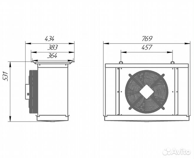 Холодильная сплит-система Intercold MCM 331PR FT