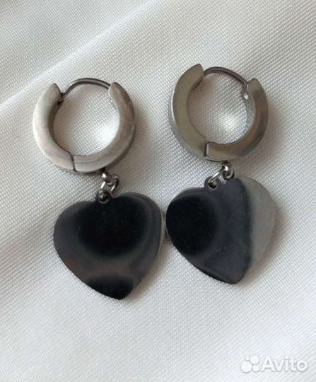 Новые серьги из медицинской стали с подвеской