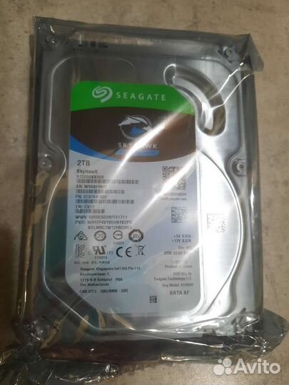 2 тб Жесткий диск Seagate SkyHawk ST2000VX008