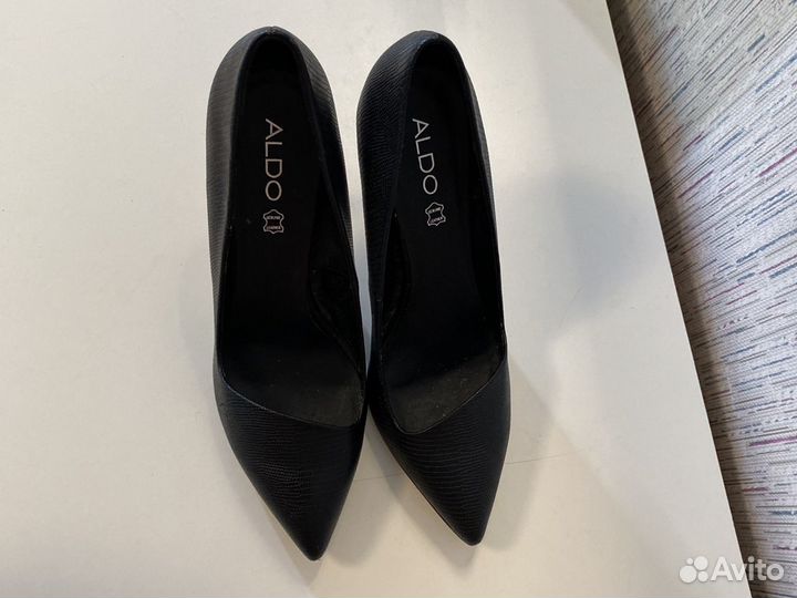 Туфли черные кожа Aldo 38 б/у 3 раза