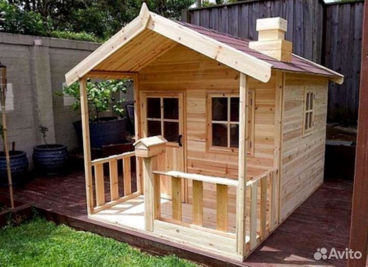 Детский деревянный домик