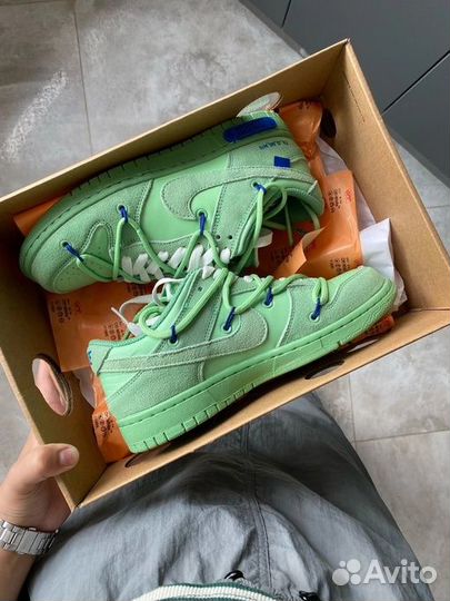 Off-White x Nike Dunk Low Lot14 кроссовки женские