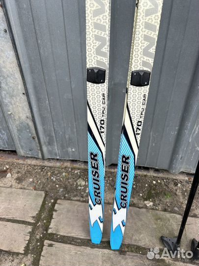 Лыжи беговые 170 см, палки 120 см (2 комплекта)