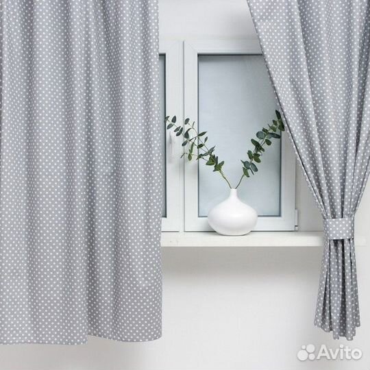 Шторы для кухни Этель 'Звёзды' 149х180 см - 2 шт