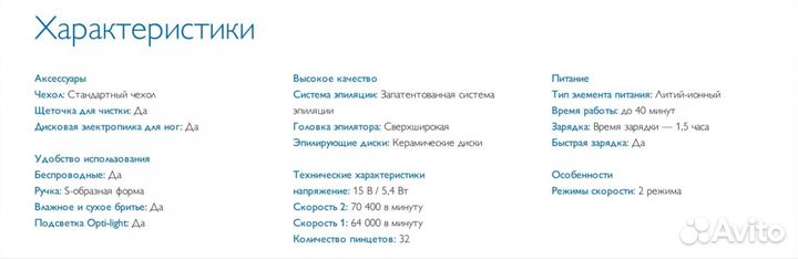 Эпилятор Philips BRE 642/00 (новый)