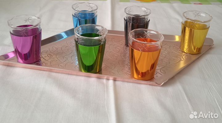 Рюмка разноцветная набор ГДР