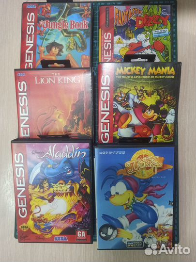 Картриджи Sega Dendy