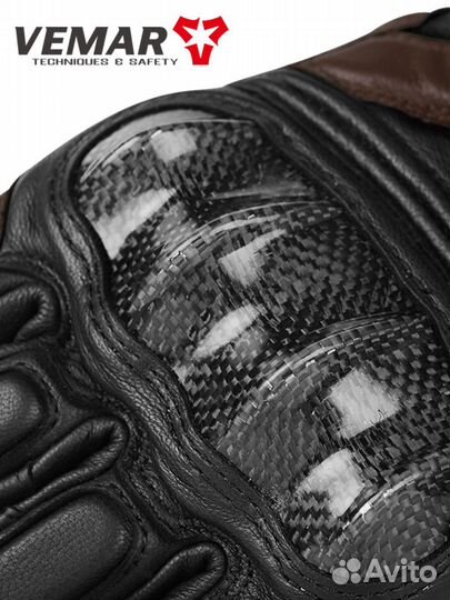 Мотоперчатки кожаные перфорация