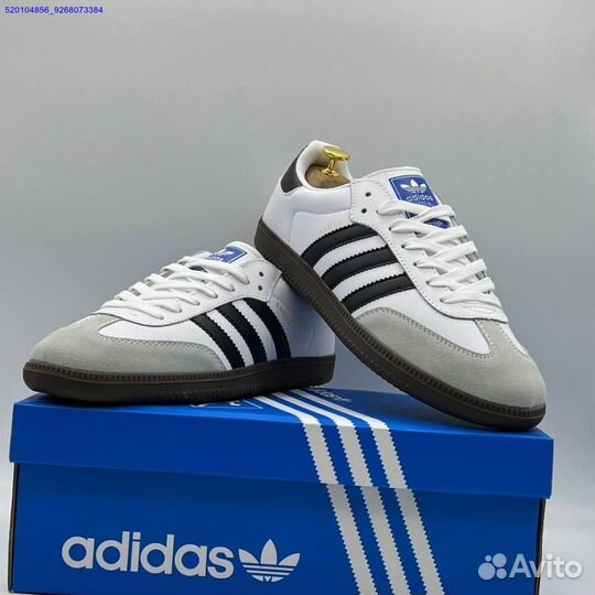 Кроссовки Adidas Samba White/Black (Арт.79104)