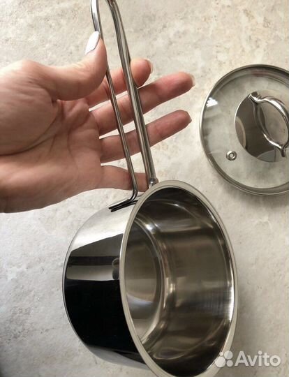 Кастрюля из нержавейки новая