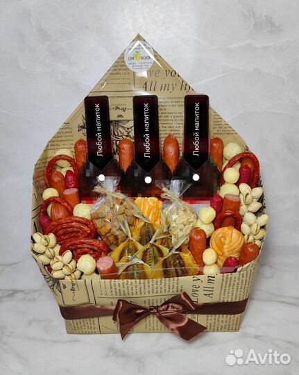 Мужские съедобные букеты