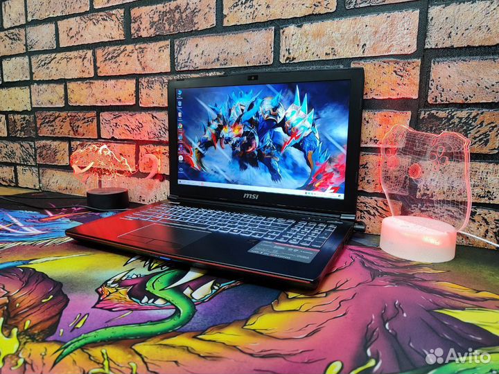 Игровой ноутбук msi i7, GTX 960M, 16GB озу, SSD