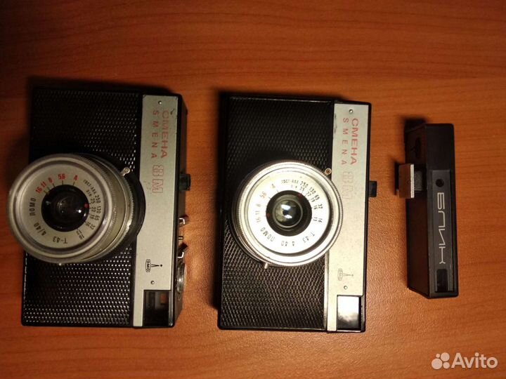 Советские фотоаппараты Смена-8М Вилия-авто
