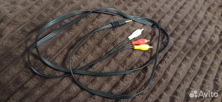 Кабель jack 3.5 - 3 rca