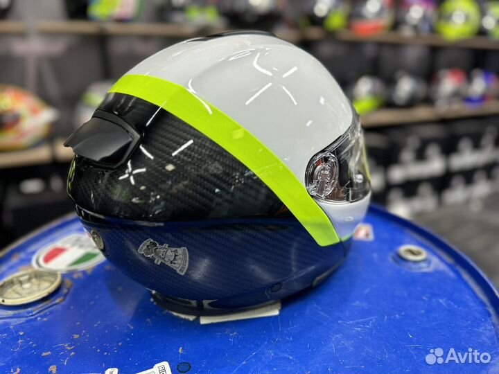 Шлем AGV Sportmodular carbon/white/yellow fluo