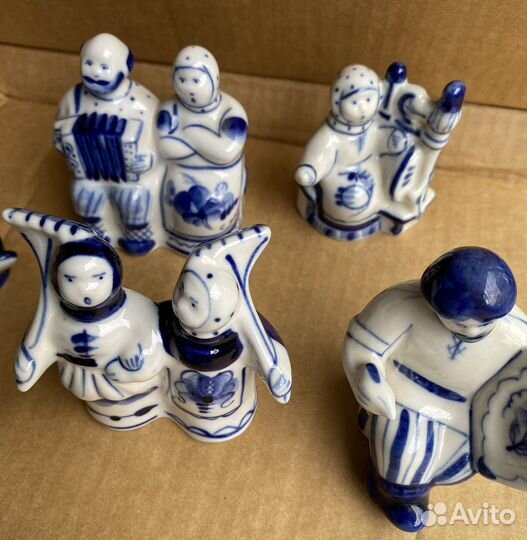 Фигурки гжель СССР