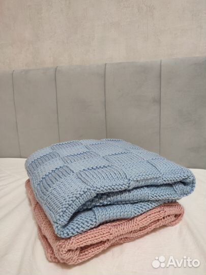 Плед детский вязаный ручная работа