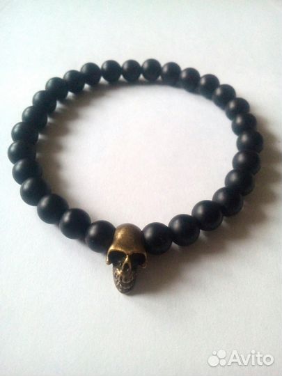 Мужские браслеты из шунгита и лавового камня