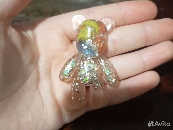 Мишка из эпоксидной смолы