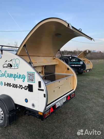 Белый прицеп капля 