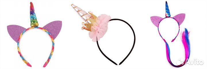 Ободок единорог новый