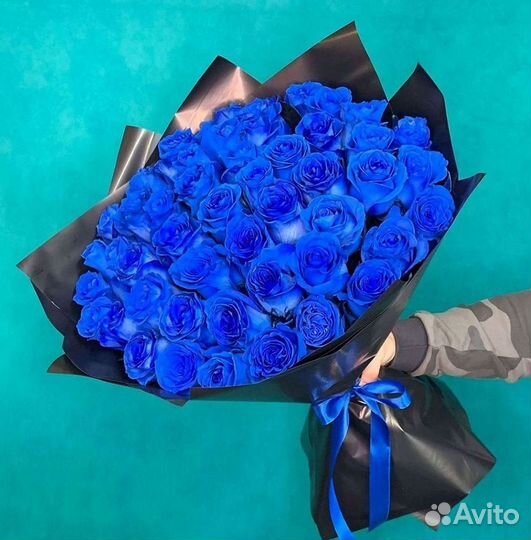 Синие розы Букеты доставка цветов