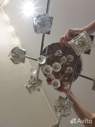 Люстра потолочная светодиодная бу