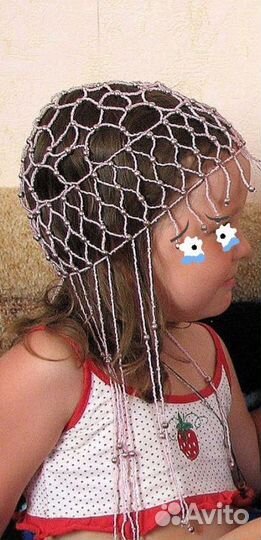 Украшение на голову из бисера